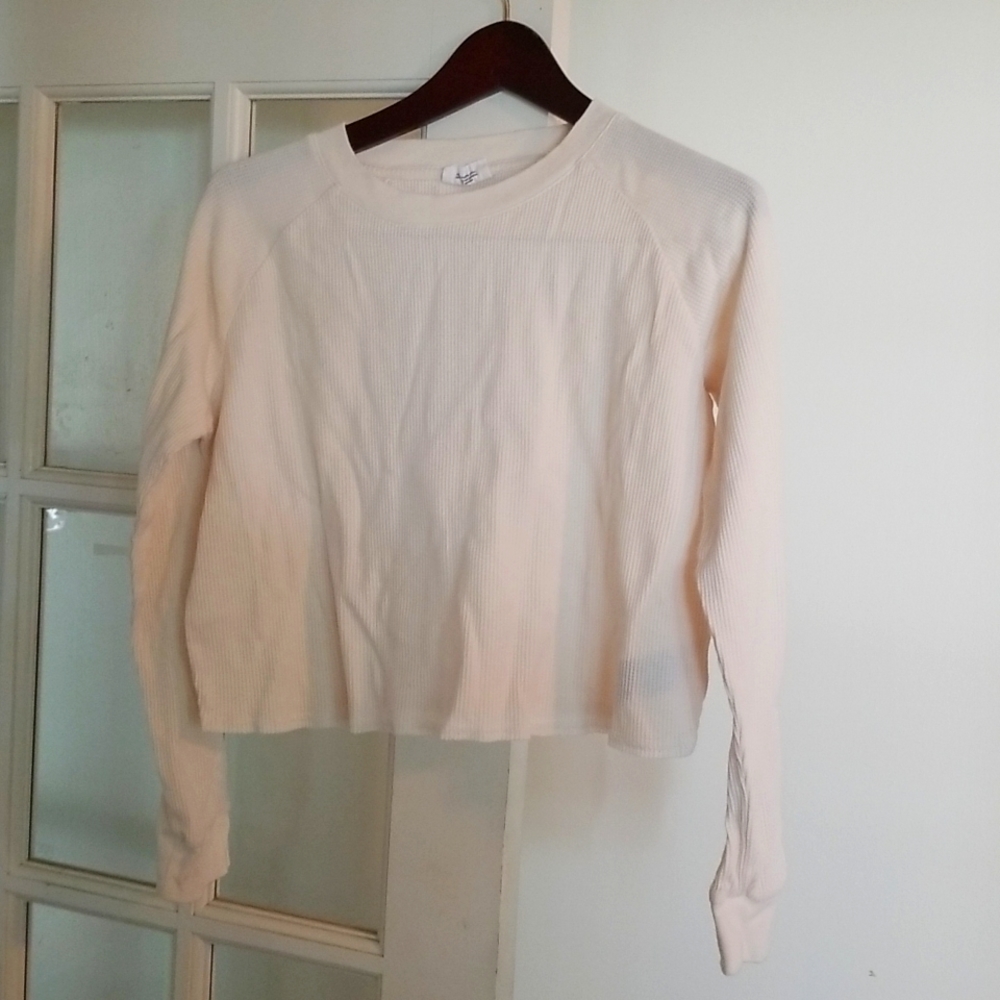 Gap girls waffle shirt